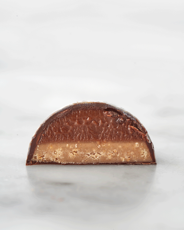 cross section photos of BETA5's award-winning chocolates