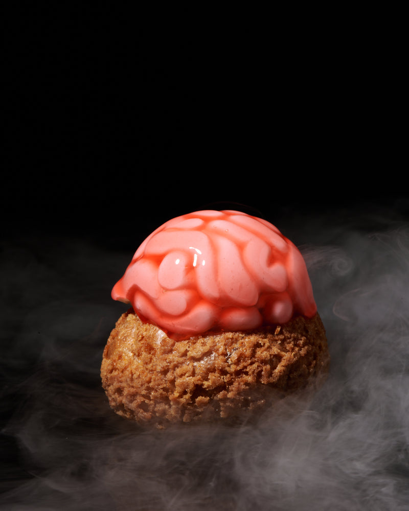 Raspberry - Earl Grey Brain Cream Puff