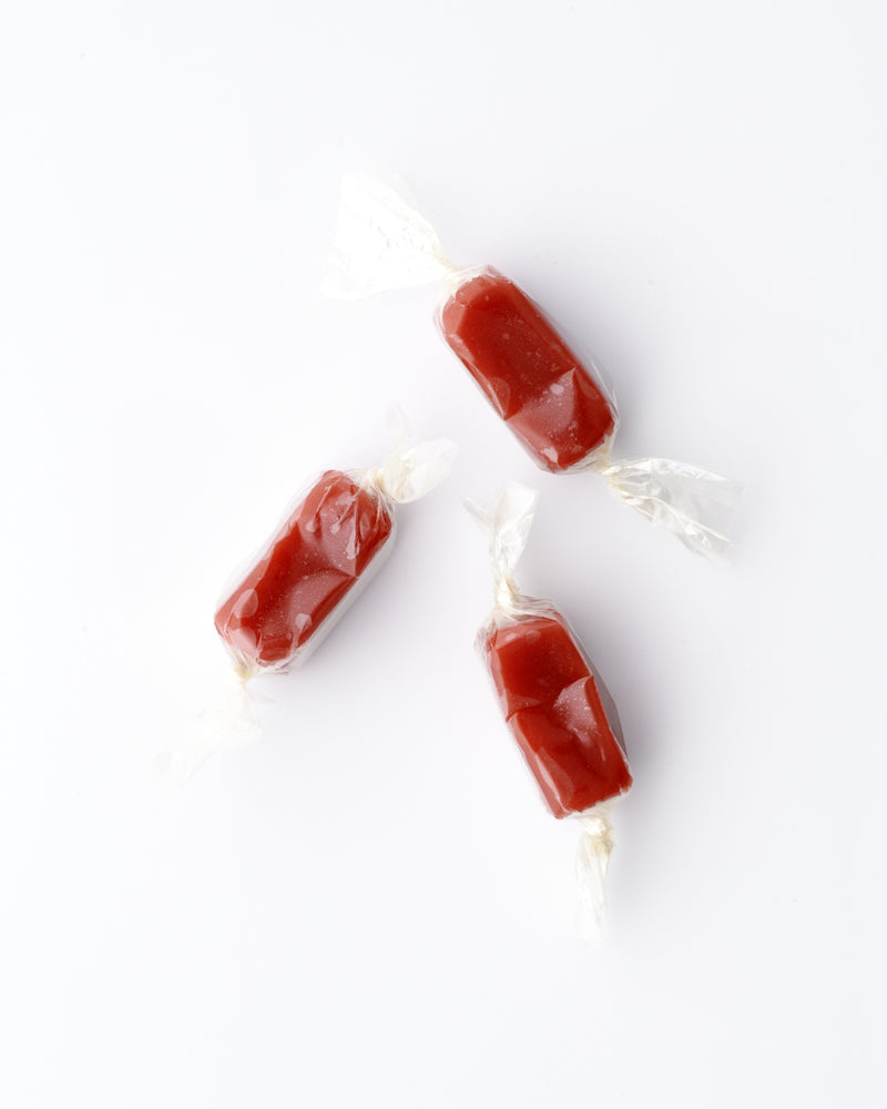 Raspberry Caramels